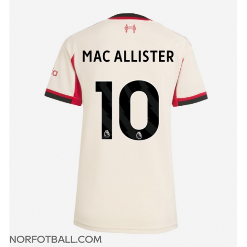 Billige Fotballdrakt Liverpool Alexis Mac Allister #10 Replika Bortedrakt Dame 2025-26 Kortermet Billige Fotballdrakt Liverpool Alexis Mac Allister #10 Replika Bortedrakt Dame 2025-26 Kortermet